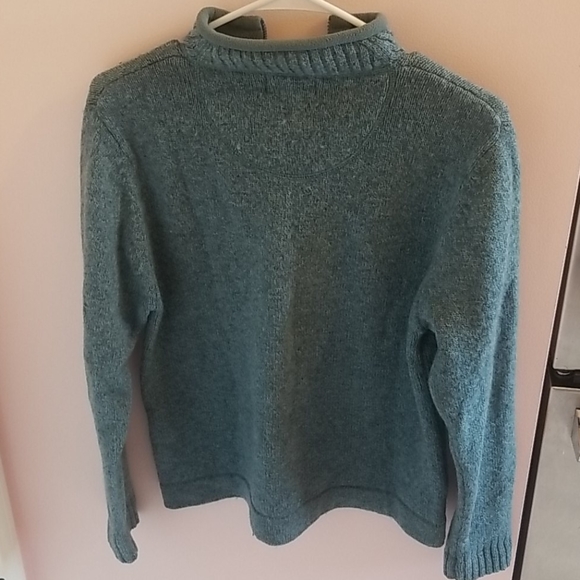 WOOLRICH teal pullover - Picture 3 of 4